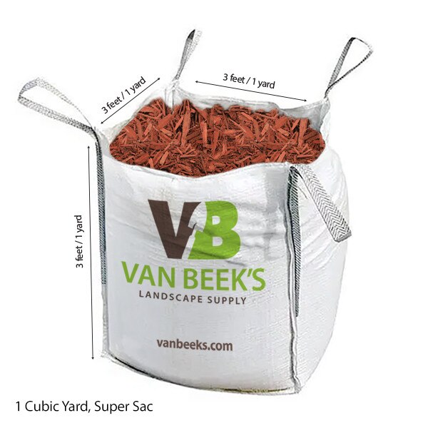 Red Mulch Cubic Yard Super Sac